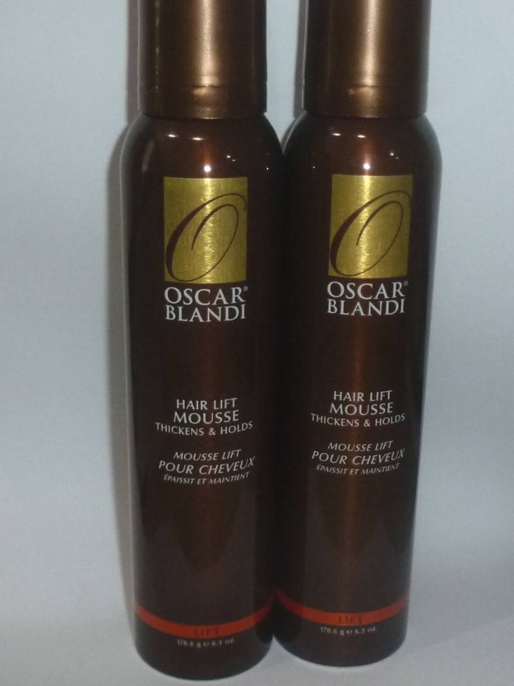 Oscar Blandi Hair Lift Mousse - Thickens & Holds - Lot Of 2 - 6.3 Oz Each